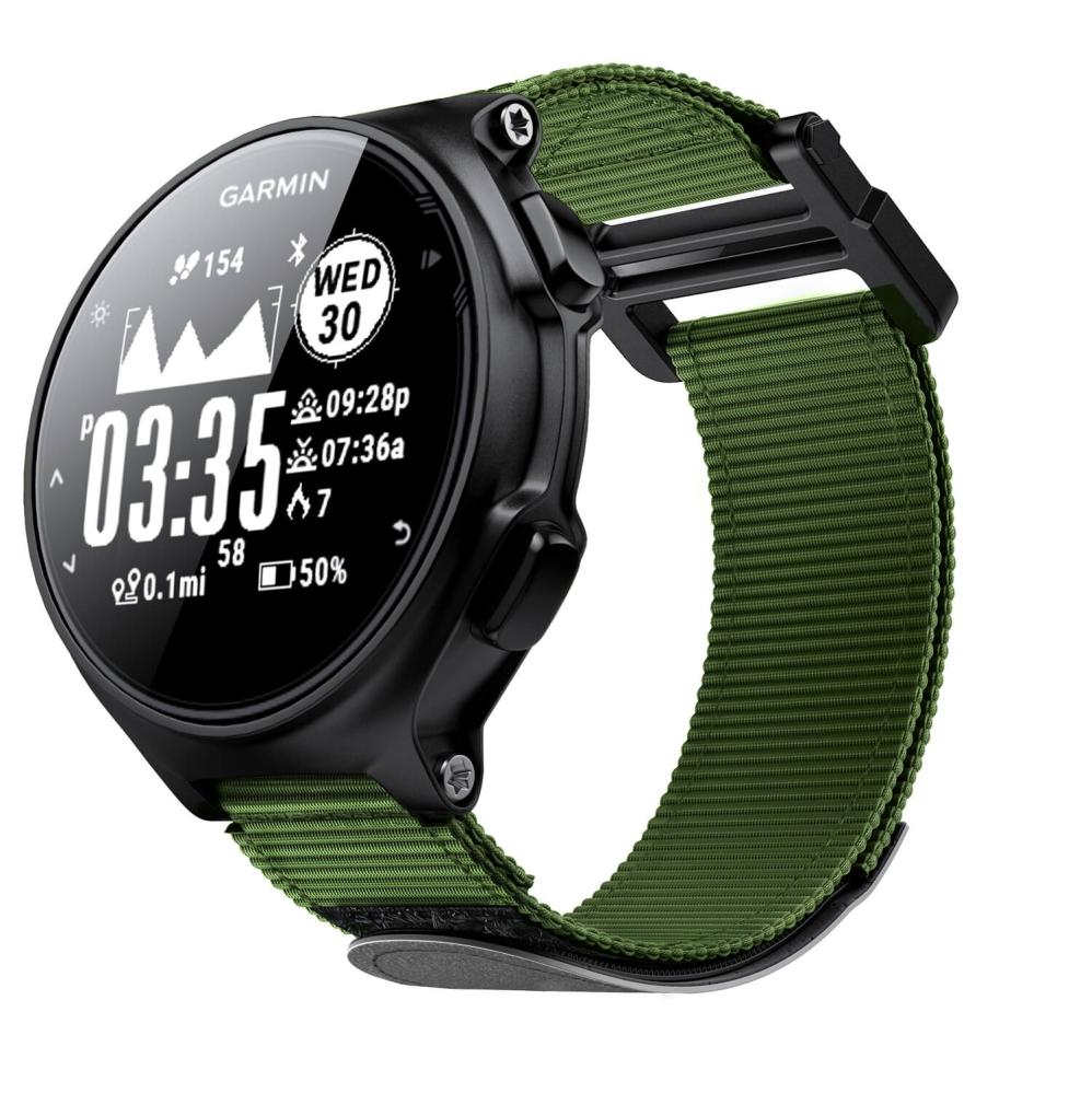 Nylonarmband Armegrön för Garmin Forerunner 230/235/620/630/735/735XT