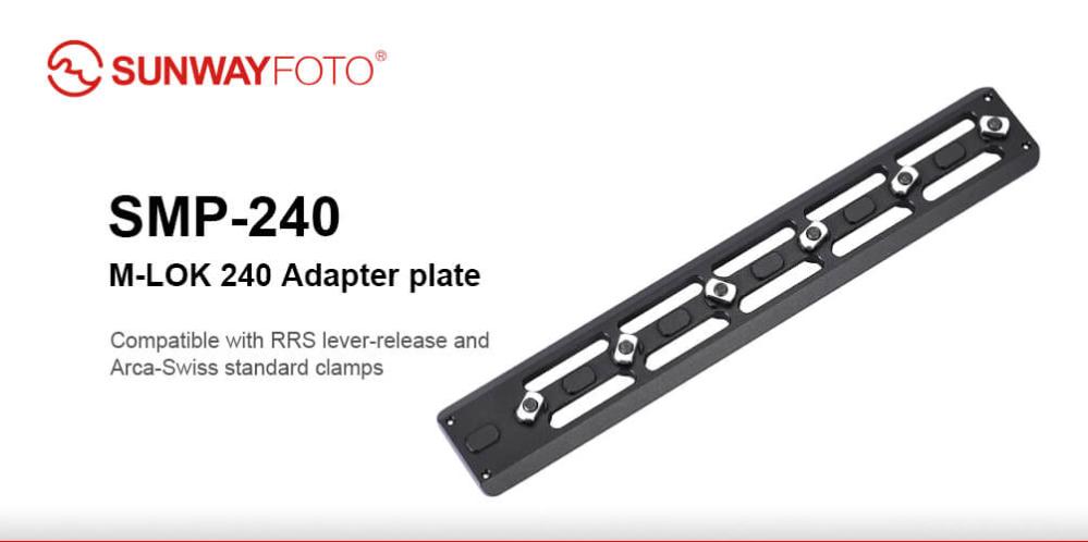 Sunwayfoto SMP-240 Adapterplatta för Arca och M-LOK