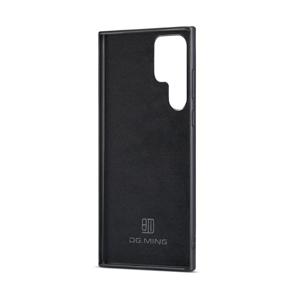DG.MING 2 i 1 Vikbar plånbok & magnetiskt skal för Samsung Galaxy S22 Ultra 5G