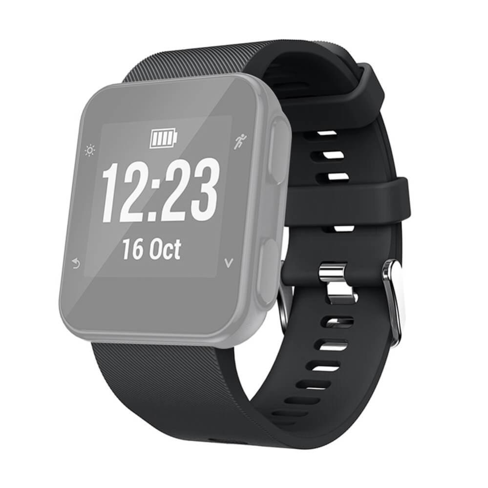 Armband för Garmin Forerunner 30/35 Svart silikon