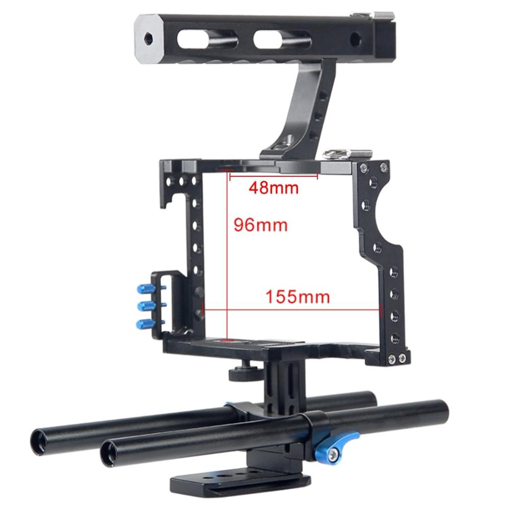 YELANGU Videokamerabur med basplatta för Sony A7/ Lumix DMC-GH4