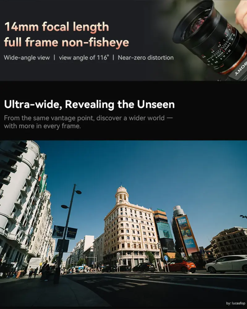  7Artisans 14mm f/2.8 Fullformatsobjektiv för Nikon Z från Kamda – snabb leverans och trygg e-handel