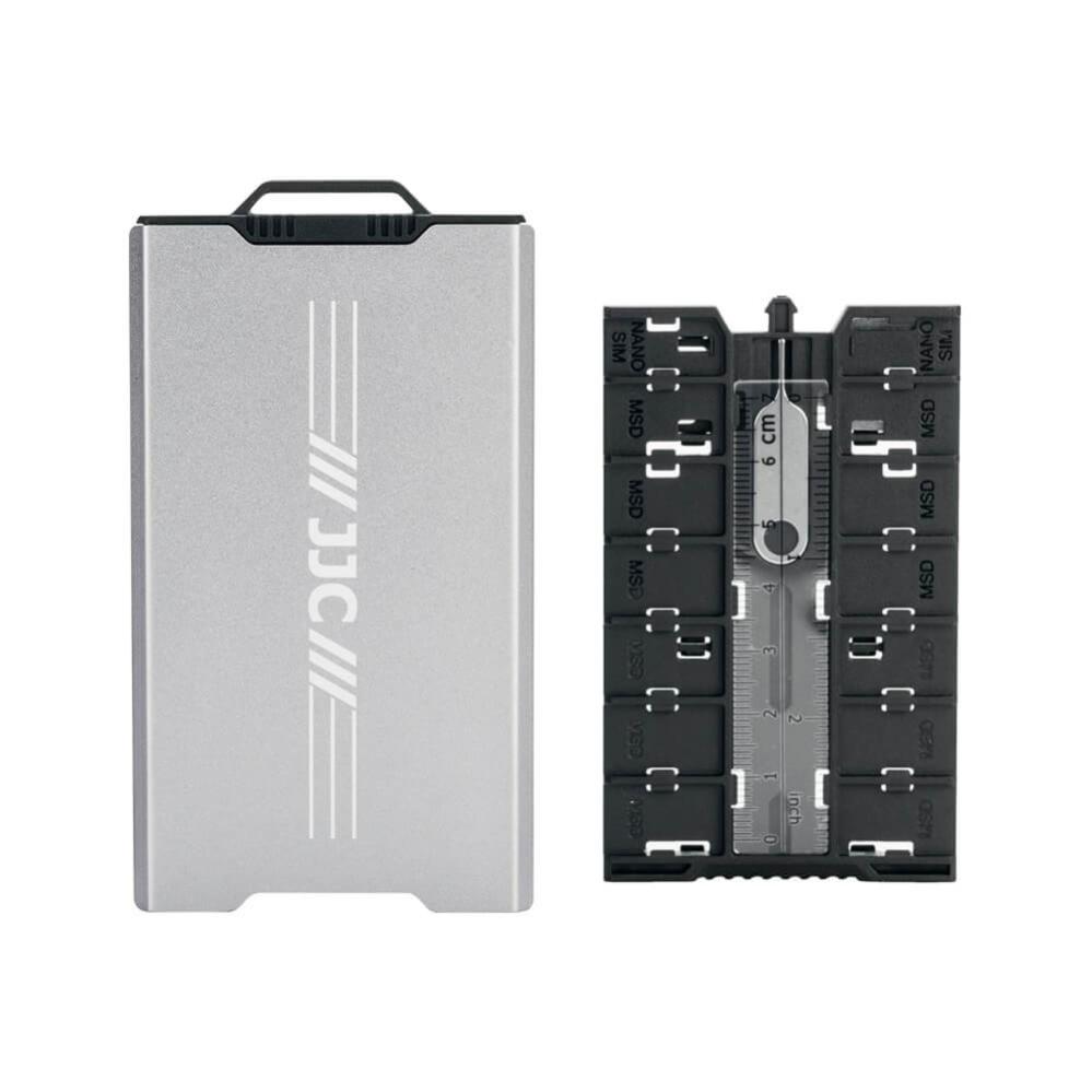  JJC Minneskortsfodral för 4xSD + 12xMicroSD + 2xNano SIM