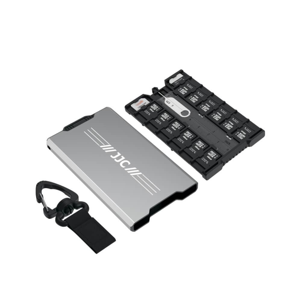  JJC Minneskortsfodral för 4xSD + 12xMicroSD + 2xNano SIM