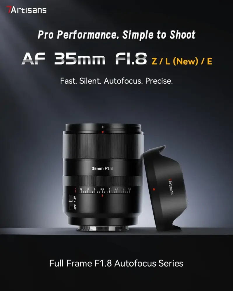  7Artisans AF 35mm f/1.8 för Leica L – Fullformat & autofokus från Kamda – snabb leverans och trygg e-handel
