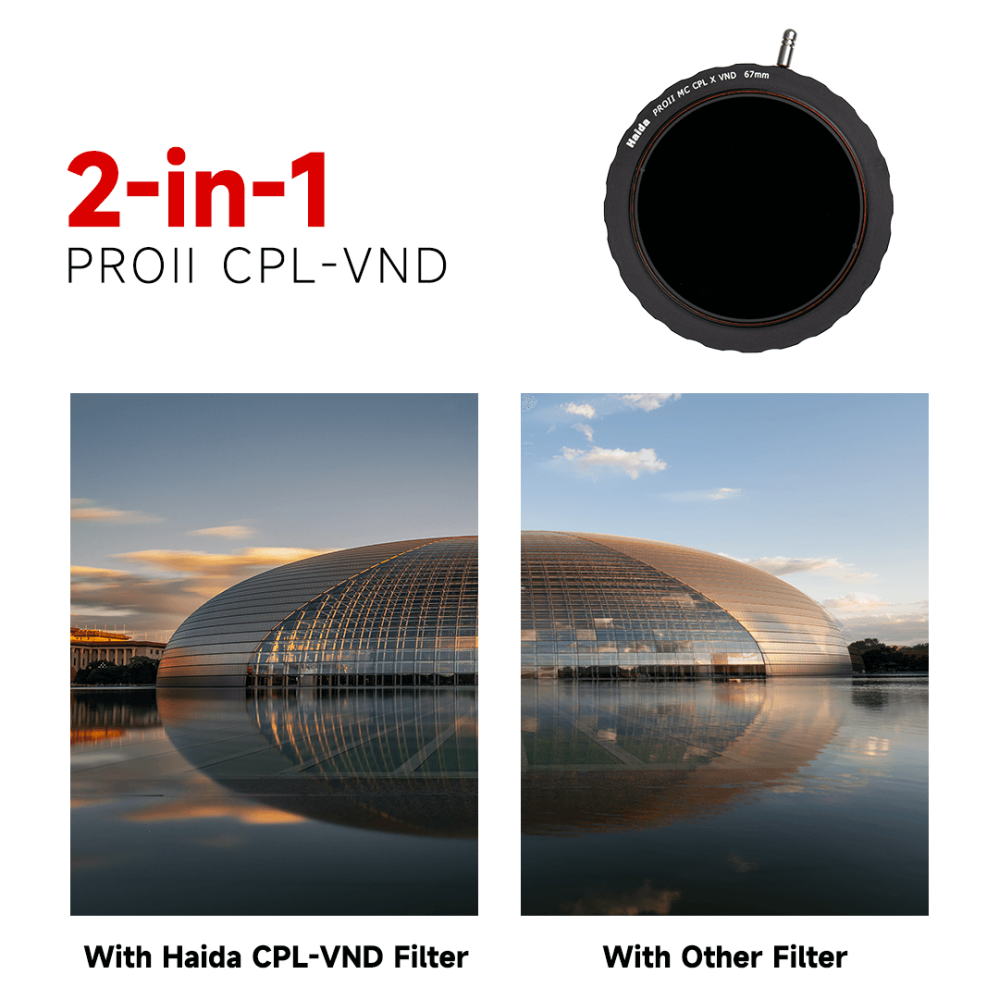  Haida CPL-VND 3–7 steg – Justerbart hybridfilter med polarisering från Kamda – snabb leverans och trygg e-handel