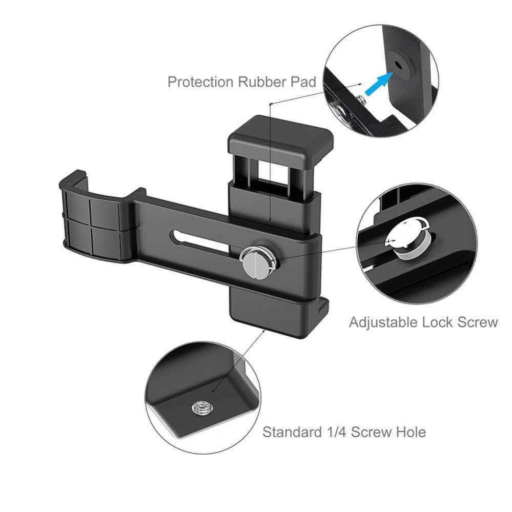 Puluz Osmo Pocket 1/2 hållare för mobil med 1/4-tums gänga för stativ