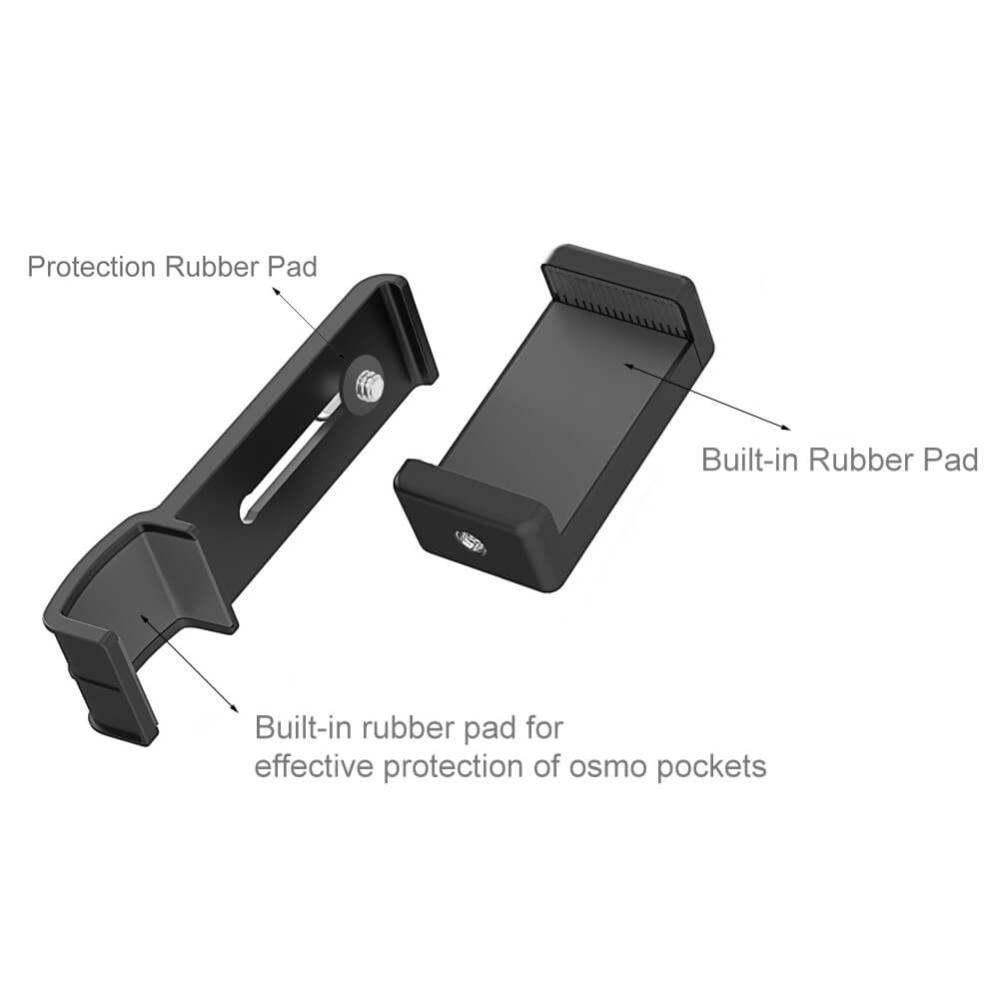 Puluz Osmo Pocket 1/2 hållare för mobil med 1/4-tums gänga för stativ