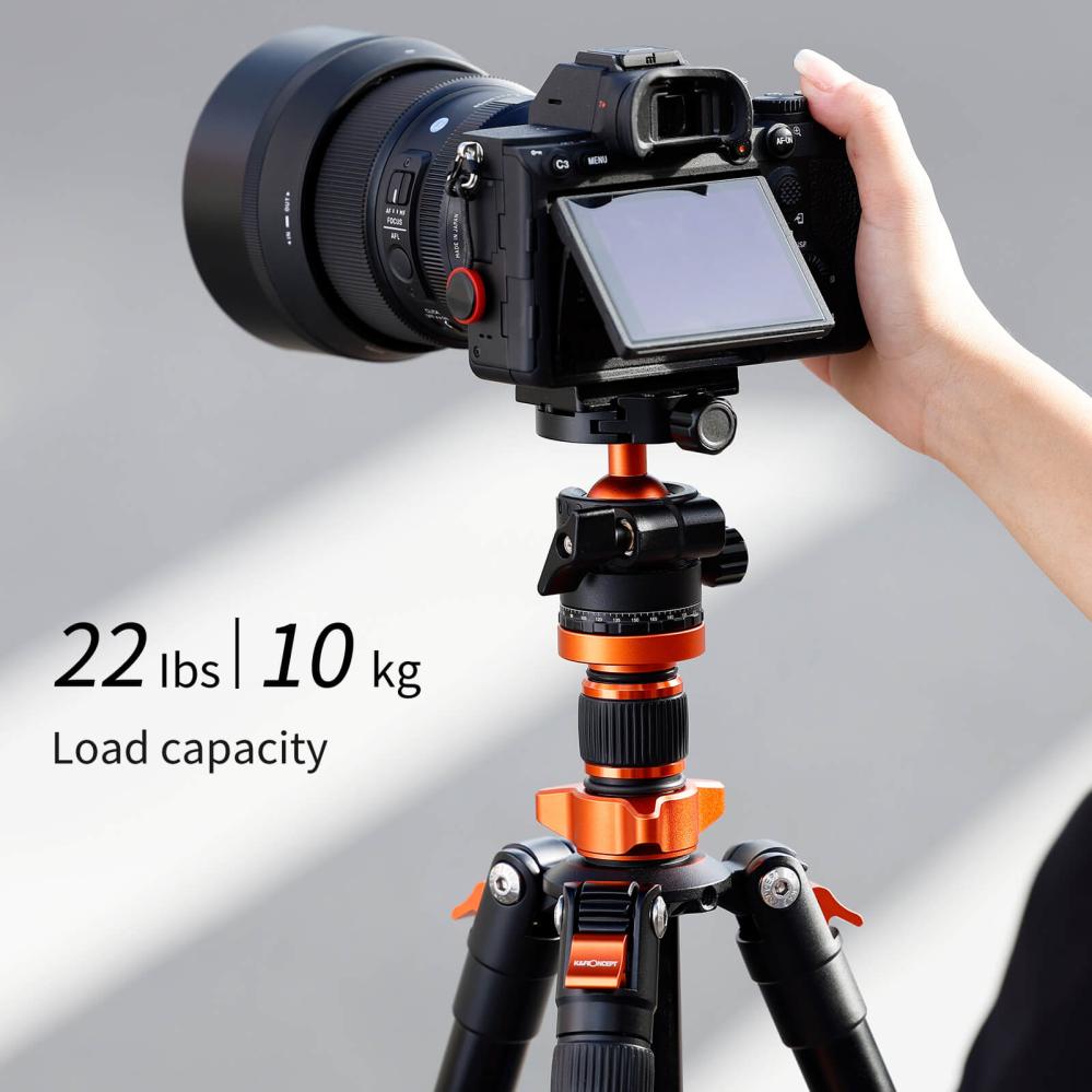  K&F Concept Kamerastativ med Panorama kulled 175cm KF09.089V1
