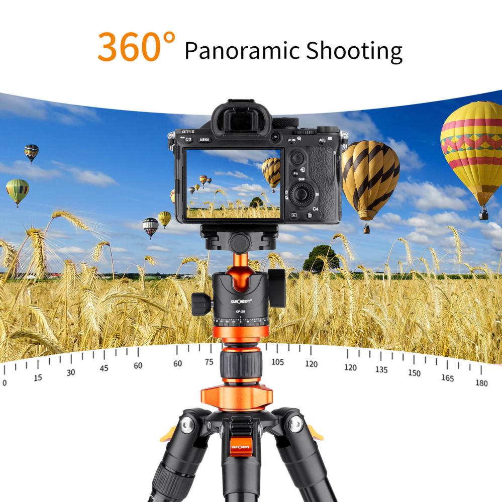  K&F Concept Kamerastativ med Panorama kulled 175cm KF09.089V1