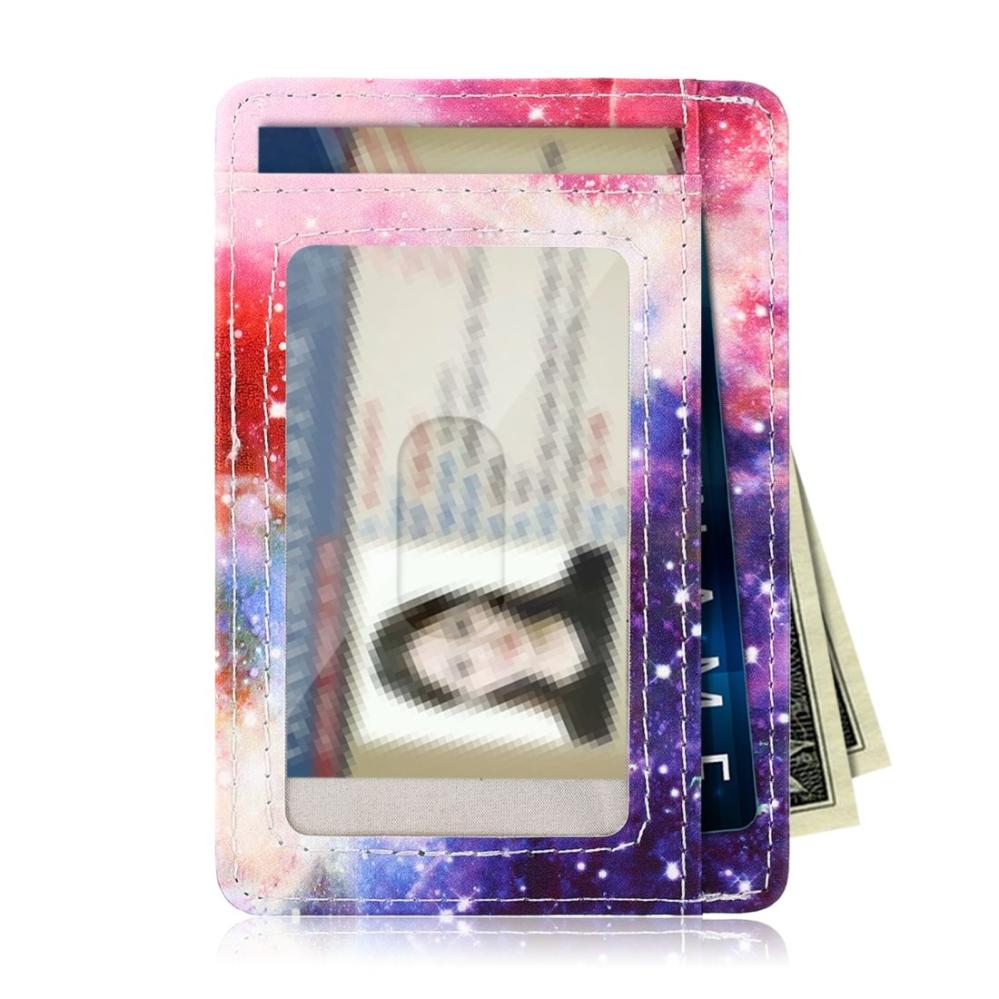 Plånbok med RFID-skydd och plats för ID-kort/ kreditkort med Rymdens Galaxer