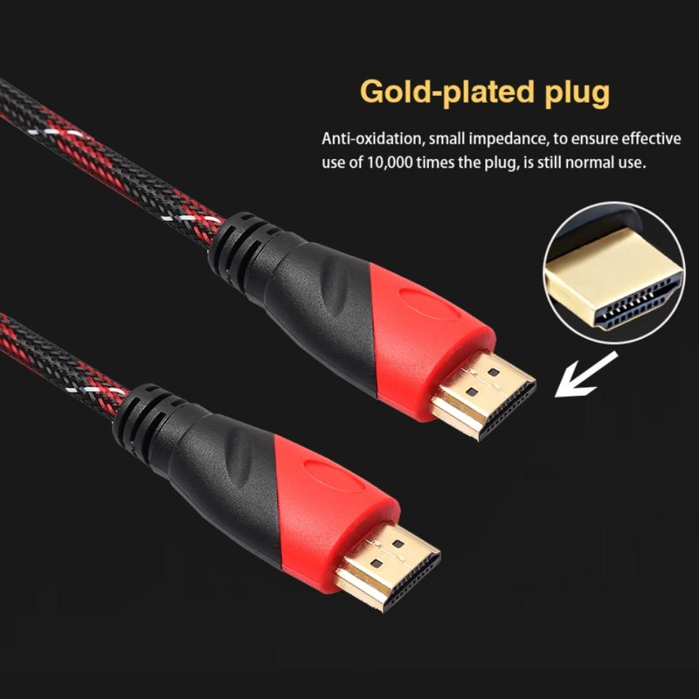 HDMI-kabel nylonflätad 1.8 meter vers.1.4