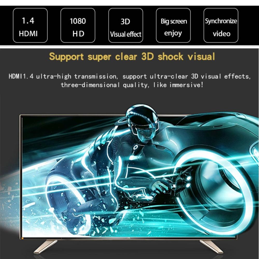HDMI-kabel nylonflätad 1.8 meter vers.1.4