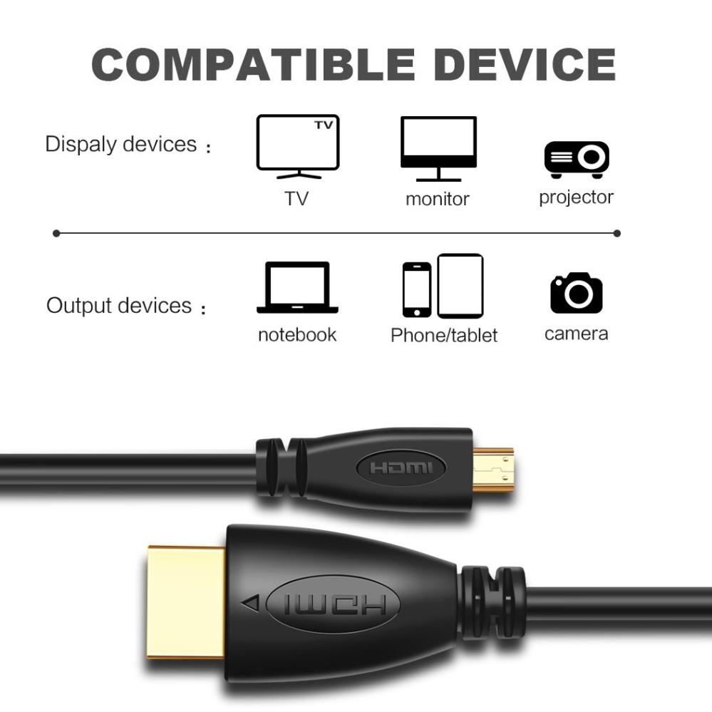 HDMI-kabel till Micro HDMI 1.0 meter