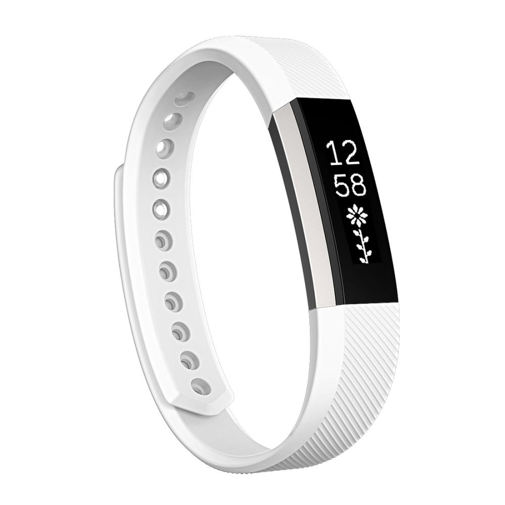 Armband för Fitbit Alta - Vit silikon