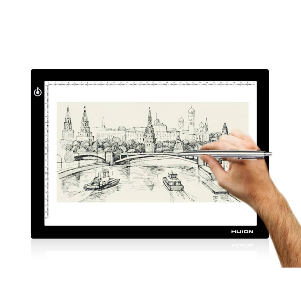 Huion Portabelt LED ljusbord för diabilder, negativ