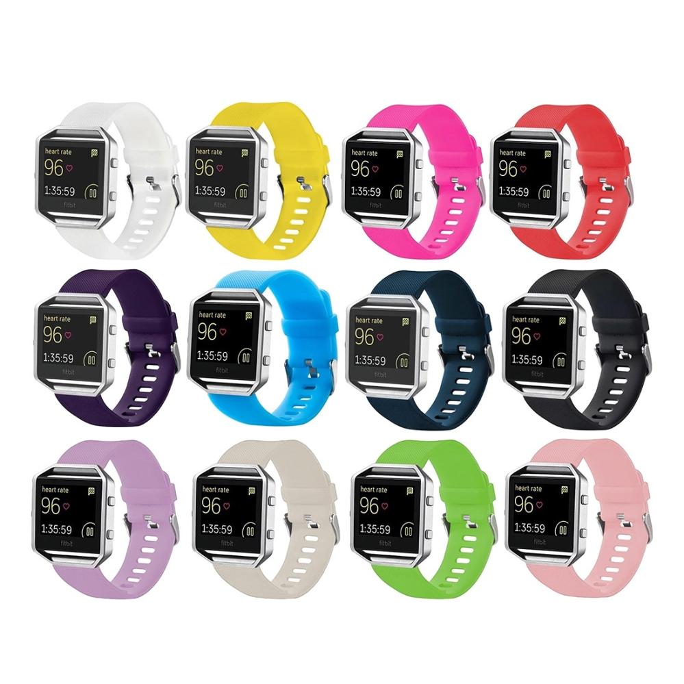 Armband för Fitbit Blaze Svart silikon