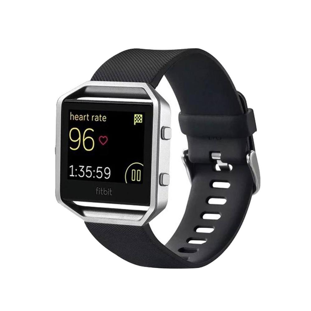 Armband för Fitbit Blaze Svart silikon