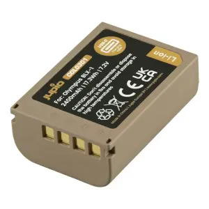  Jupio kamerabatteri 2400mAh för Olympus BLX-1 USB-C input
