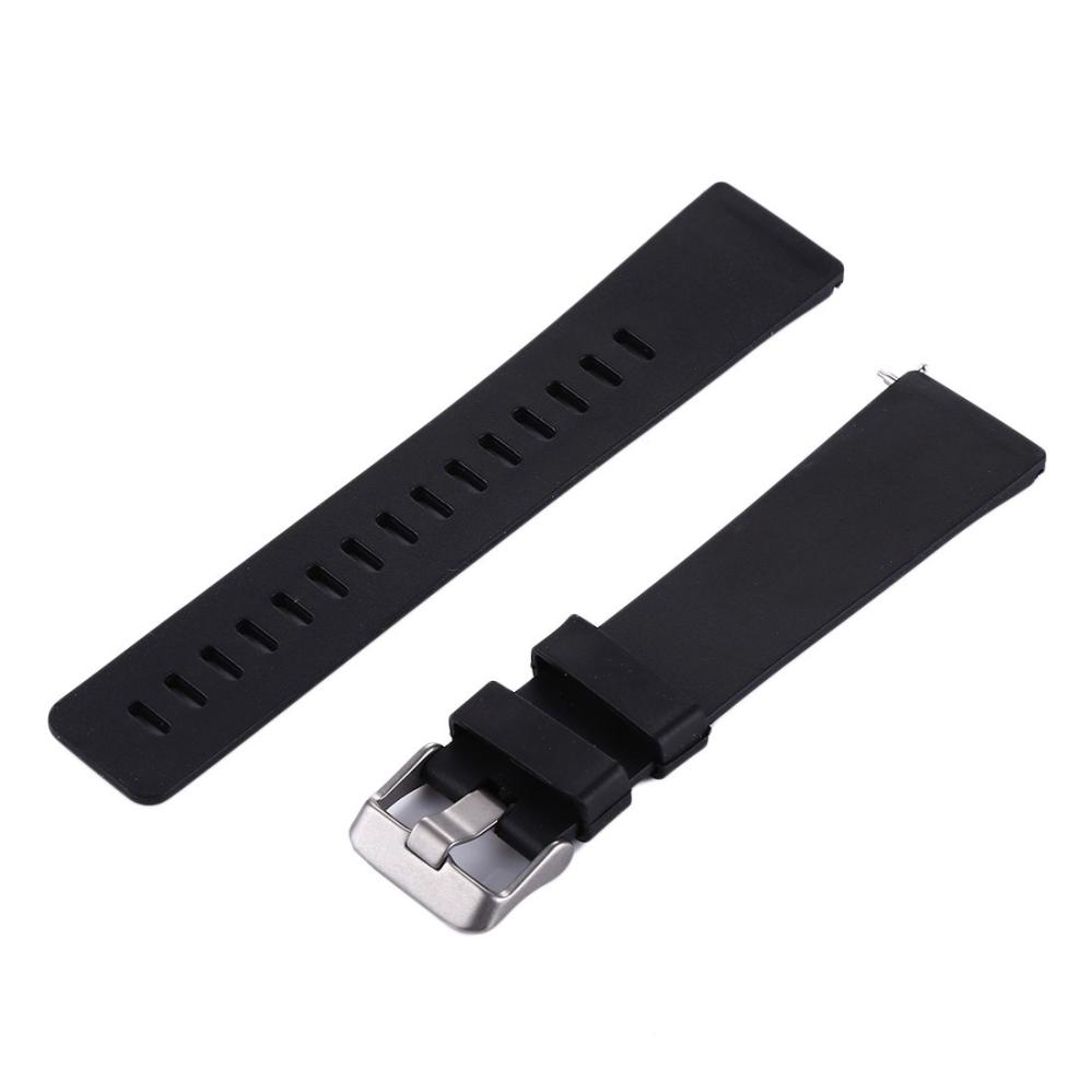 Silikonarmband Svart för Fitbit Versa/ Versa 2 145-205mm