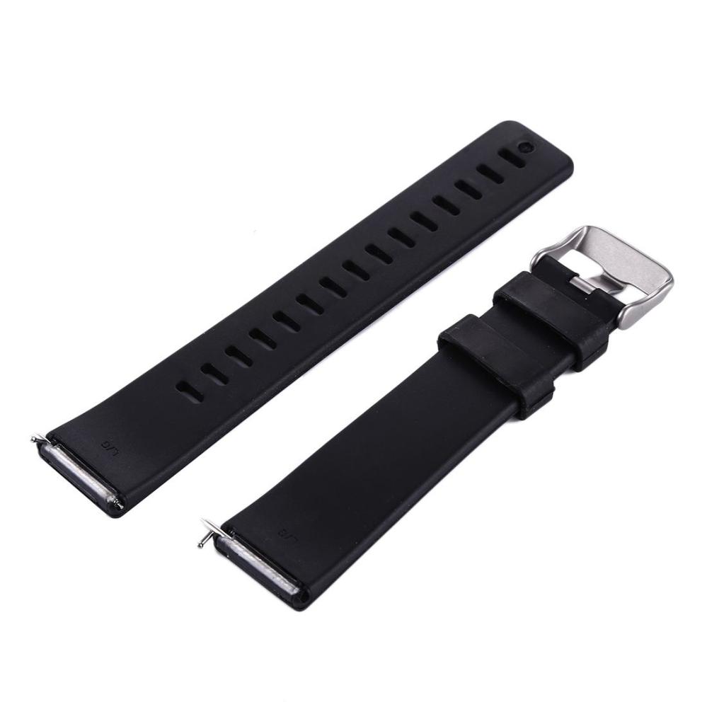 Silikonarmband Svart för Fitbit Versa/ Versa 2 145-205mm