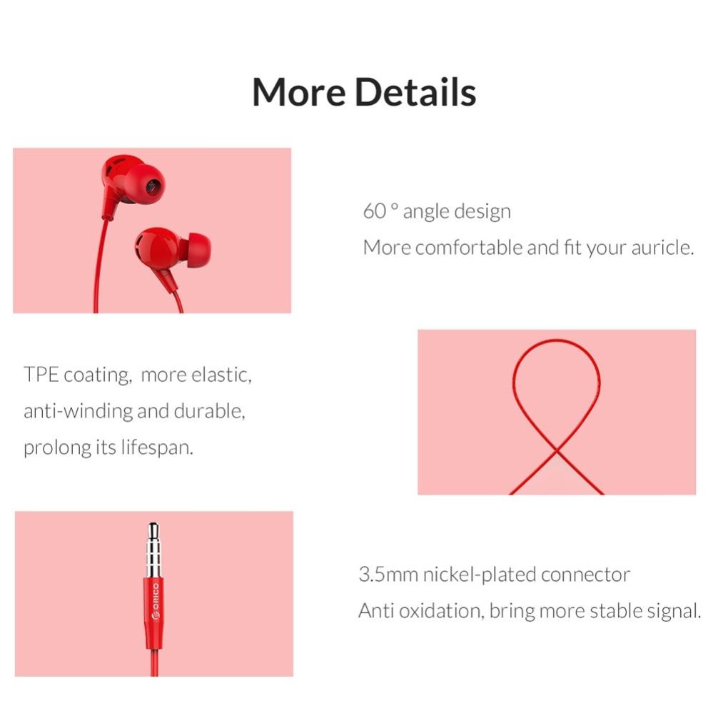 ORICO Soundplus In-ear hörlurar med Mic