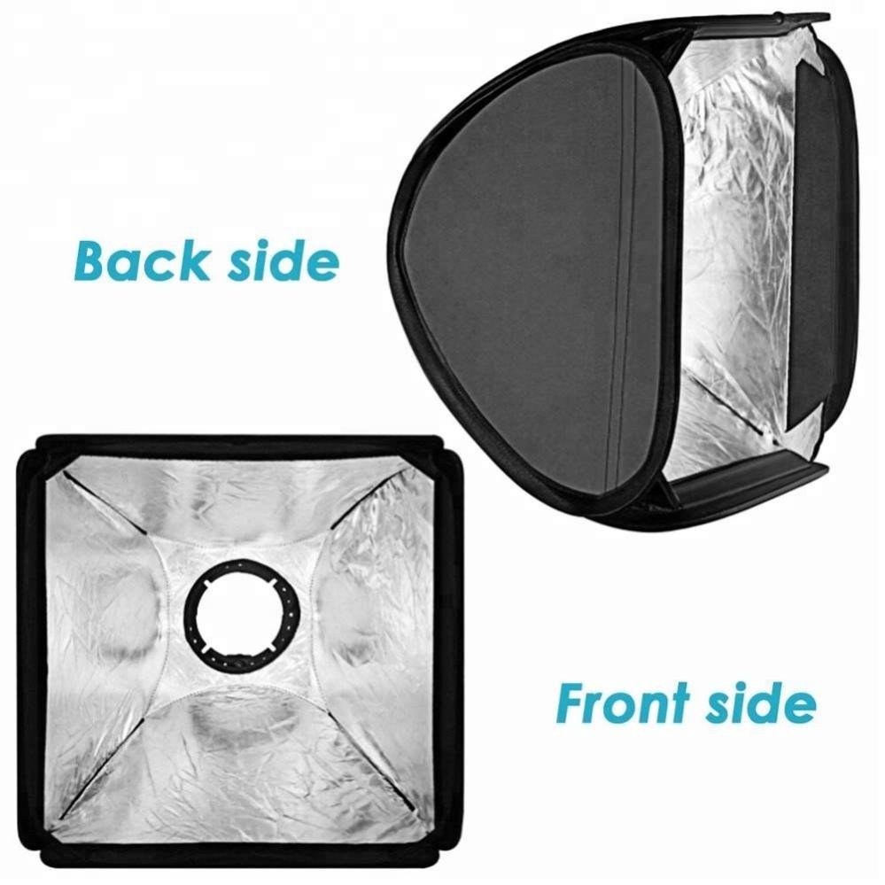Portabel softbox med blixtfäste för speedlights