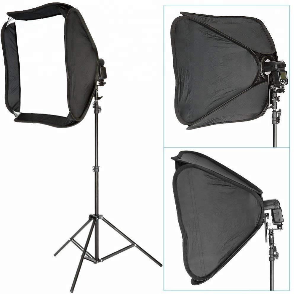 Portabel softbox med blixtfäste för speedlights