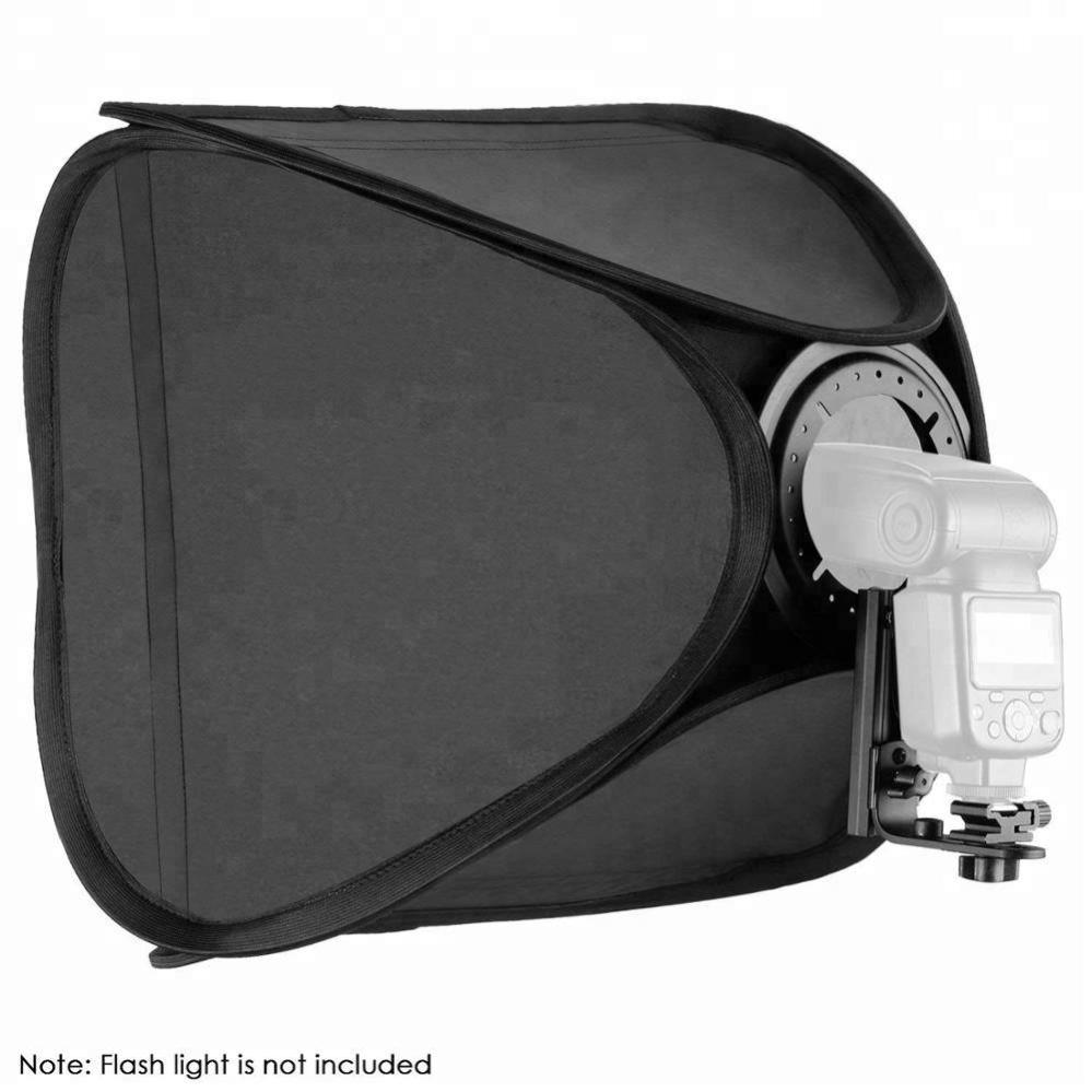 Portabel softbox med blixtfäste för speedlights