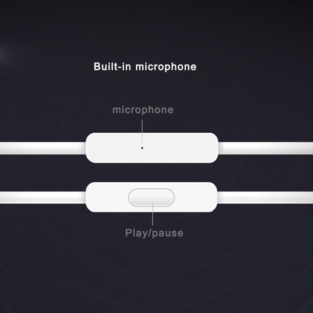 Xiaomi 3,5 mm In-ear Hörlurar Stero Bass med Mic