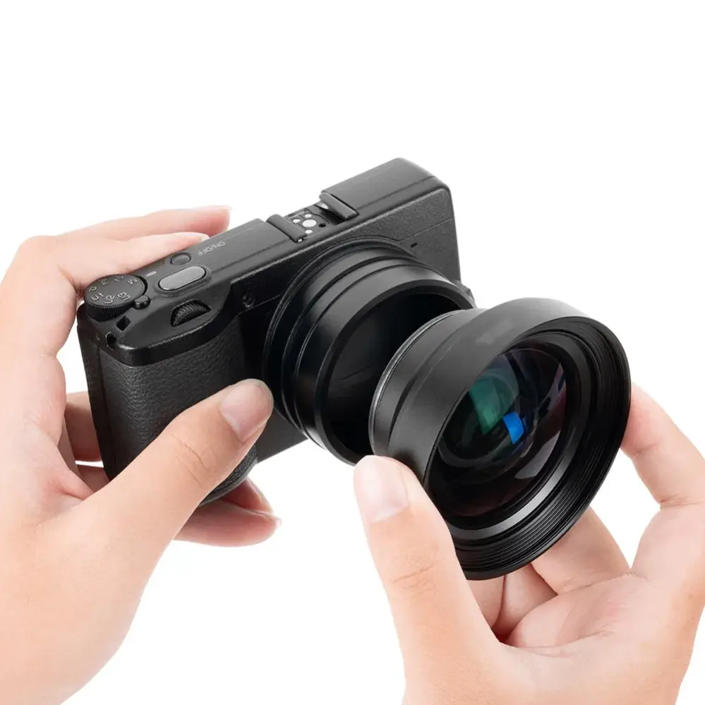  JJC AR-GR3B filteradapter 49 mm för Ricoh GR III & GR III HDF från Kamda – snabb leverans och trygg e-handel