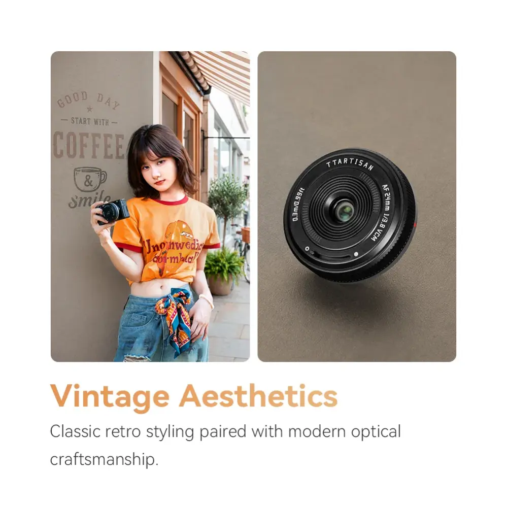  TTArtisan AF 24mm f/3.8 Mini för Sony E fullformat från Kamda – snabb leverans och trygg e-handel