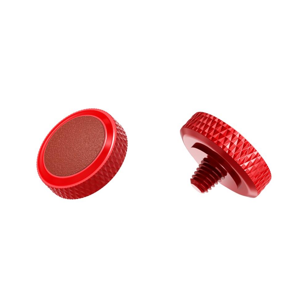 JJC Deluxe avtryckarknapp - Röd & Brun