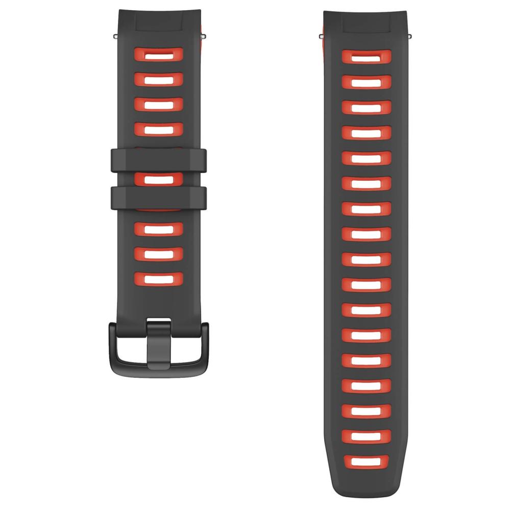 Silikonarmband för Garmin Instinct/Instinct Esports 22mm Röd & Svart