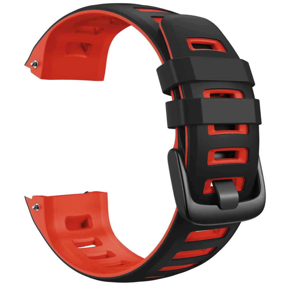 Silikonarmband för Garmin Instinct/Instinct Esports 22mm Röd & Svart
