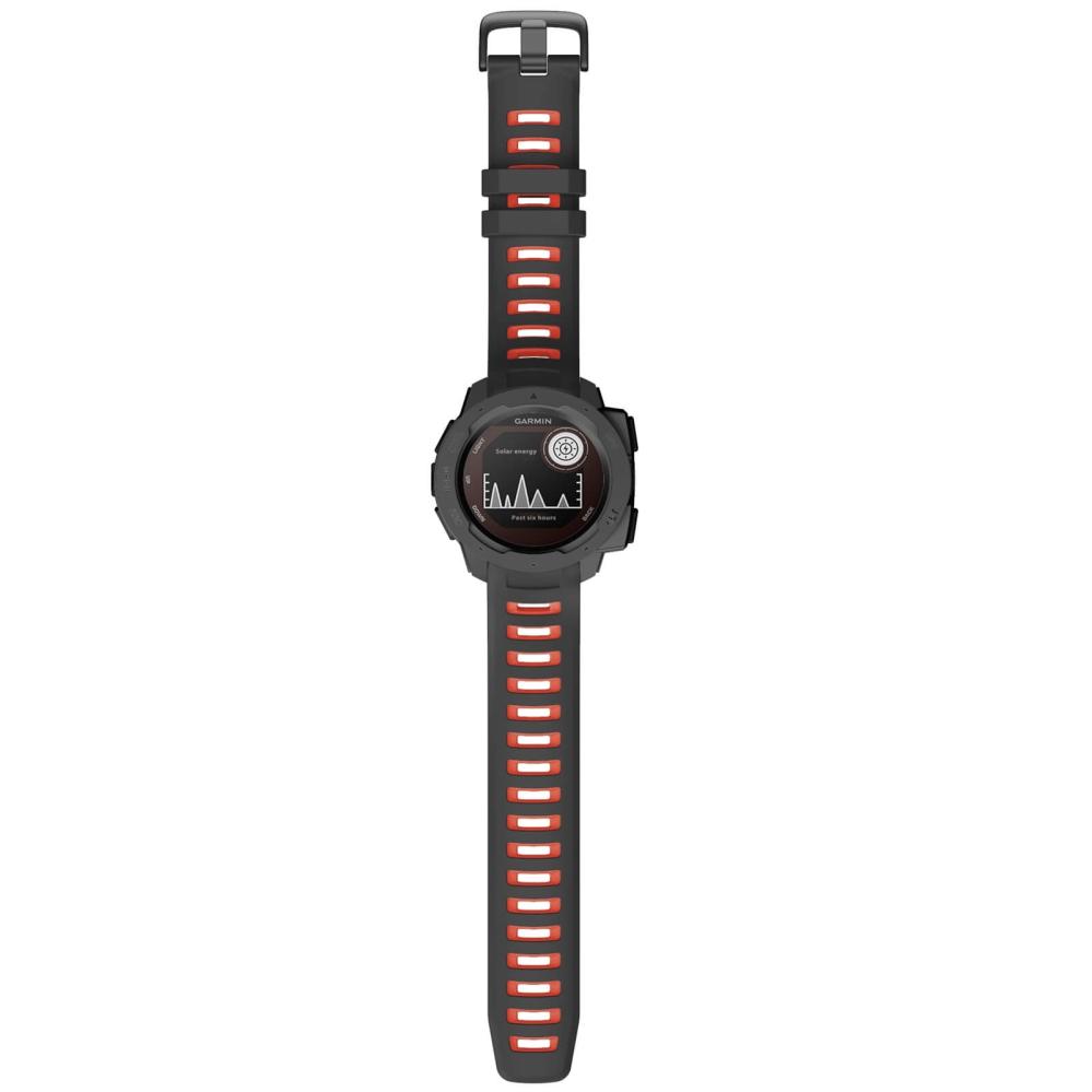 Silikonarmband för Garmin Instinct/Instinct Esports 22mm Röd & Svart