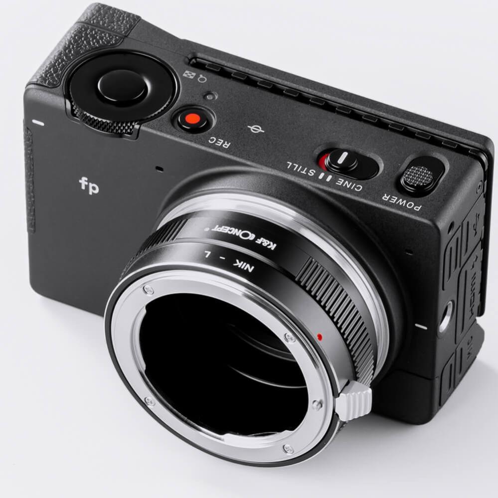  K&F Concept Objektivadapter till Nikon F objektiv för Leica L kamerahus
