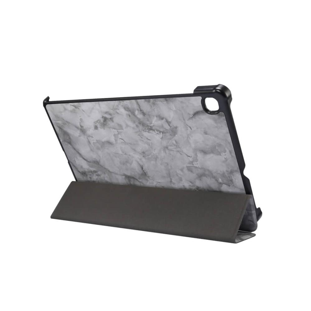 Fodral för Galaxy Tab S6 Lite P610/P615 med marmormönster grå