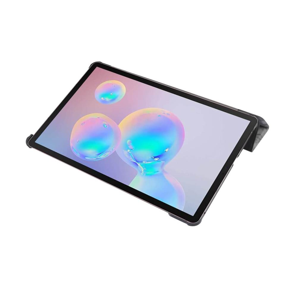 Fodral för Galaxy Tab S6 Lite P610/P615 med marmormönster grå