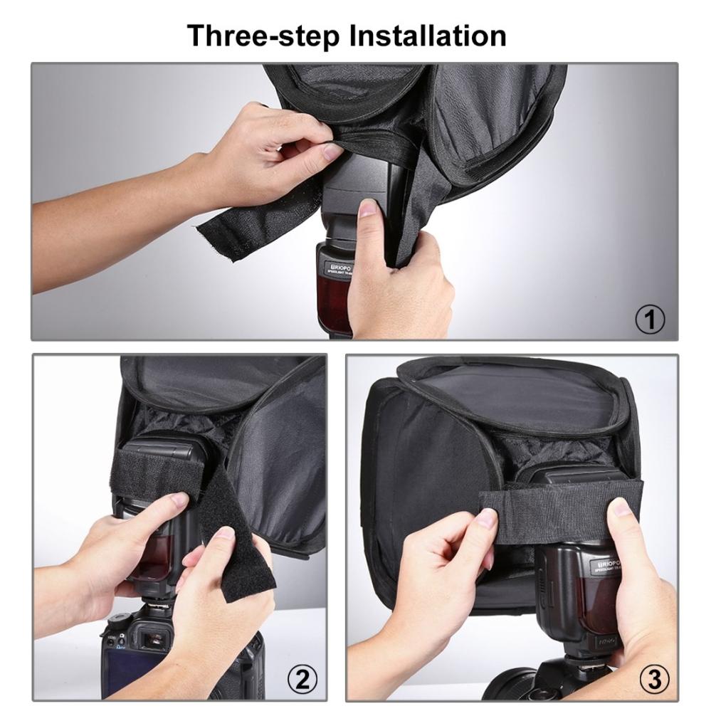  Pulus Softbox universal modell för speedlight 23x23cm från Kamda – snabb leverans och trygg e-handel