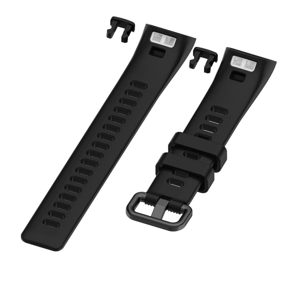 Armband för Huawei Band 3 Pro/ 4 Pro Svart silikon