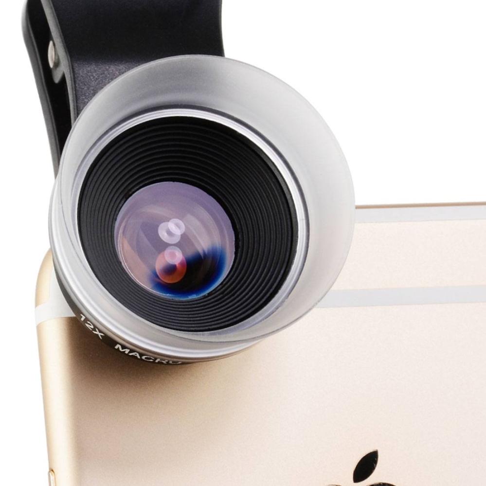 ZOMEI Universal (2 i 1) Makroobjektiv & motljusskydd för smartphone