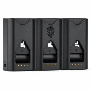  Jupio Pr1me Gear Tri-Charge V2 f&ouml;r Canon LP-E6 &ndash; laddare & powerbank fr&aring;n Kamda &ndash; snabb leverans och trygg e-handel