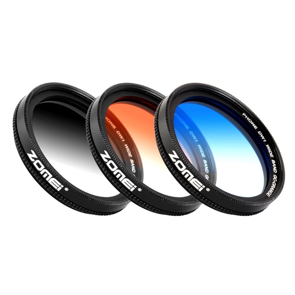 Zomei (3 i 1) Universala graderade filter-kit för mobil