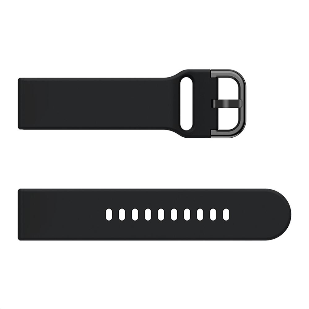 Armband för Galaxy Watch Active Svart silikon 20mm