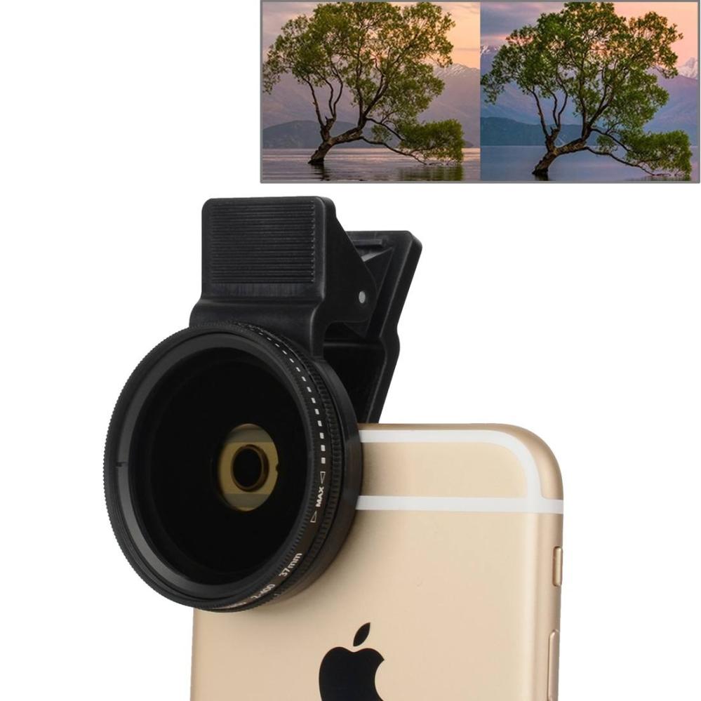 ZOMEI 37mm Universal Justerbart ND-filter ND2-400 för mobil