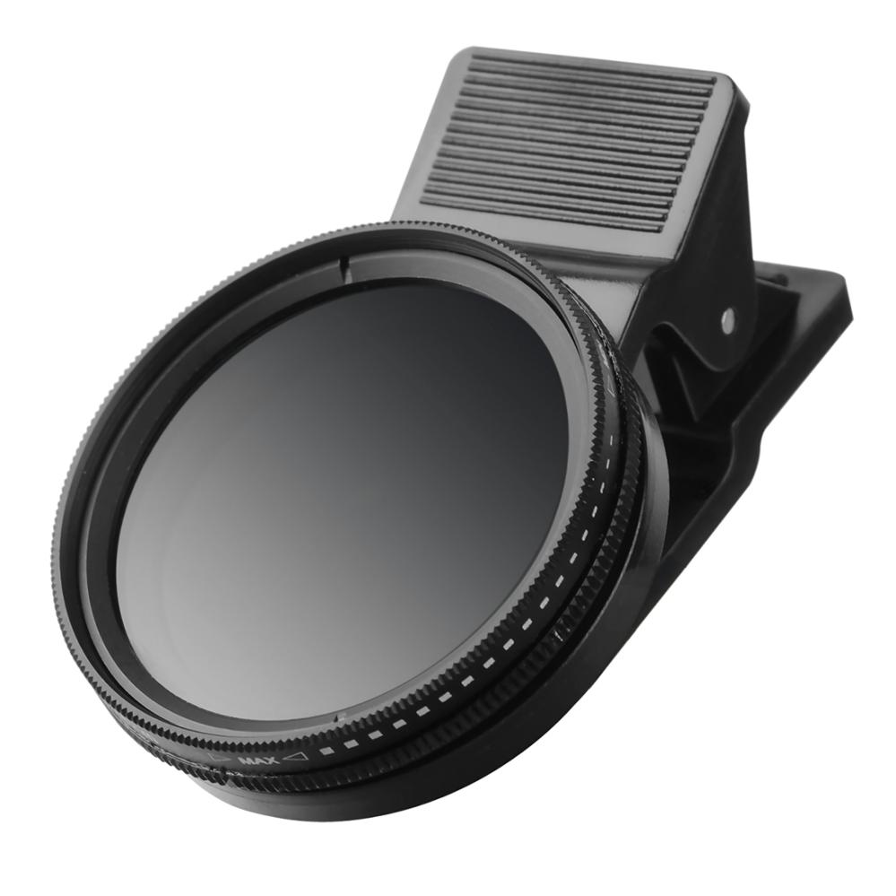 ZOMEI 37mm Universal Justerbart ND-filter ND2-400 för mobil