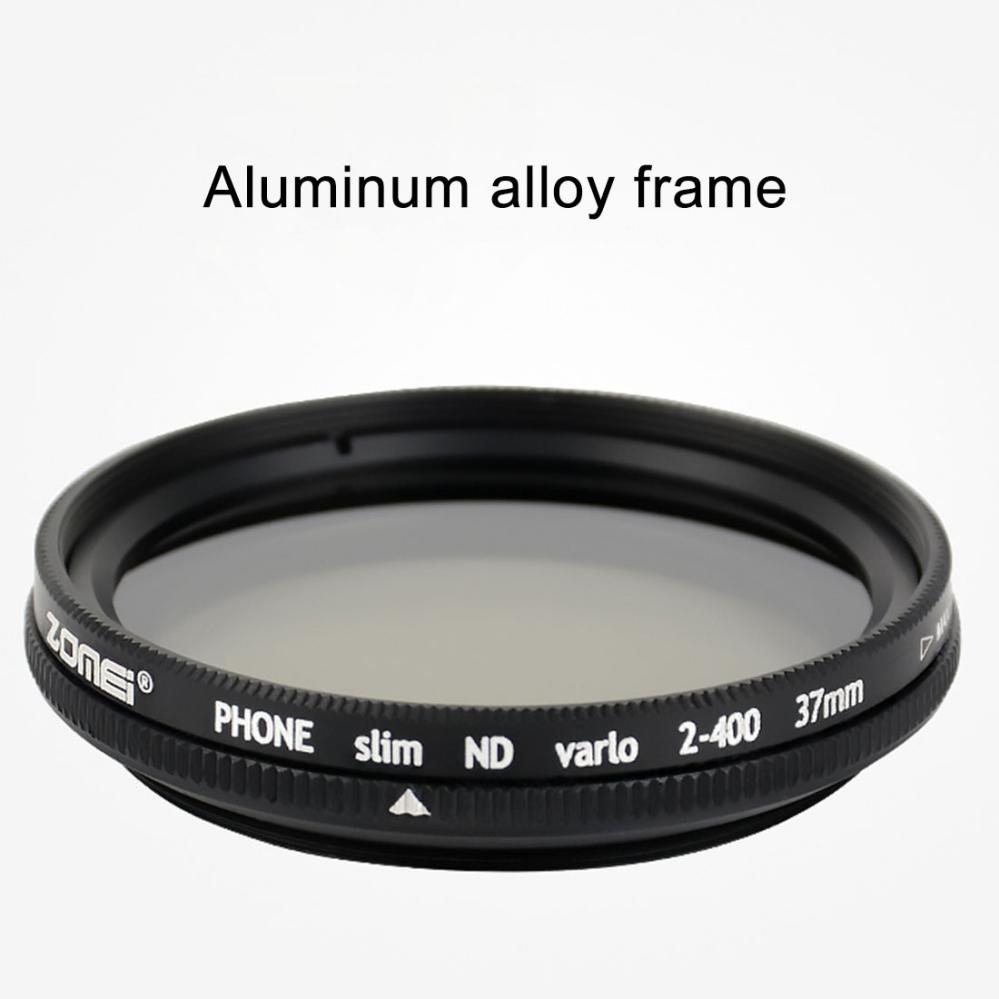 ZOMEI 37mm Universal Justerbart ND-filter ND2-400 för mobil