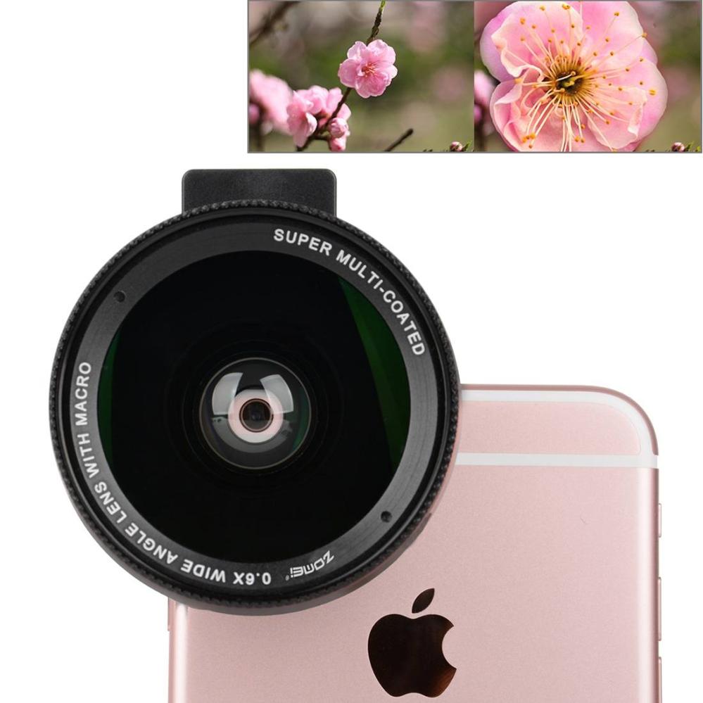 Zomei Universal 0.6X Vidvinkelobjektiv för smartphone (37mm)