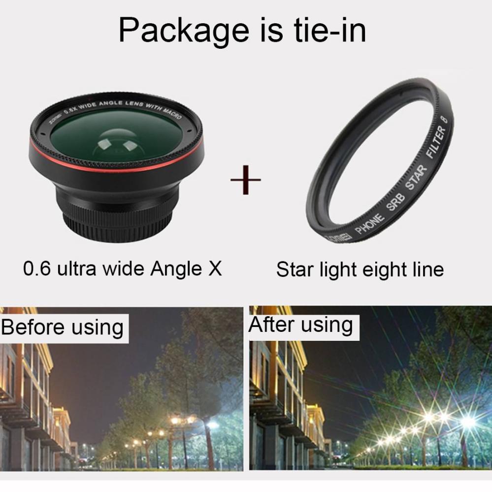 Zomei Universal 0.6X Vidvinkelobjektiv för smartphone (37mm)